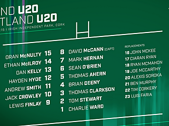 David McCann to lead Ireland 2...